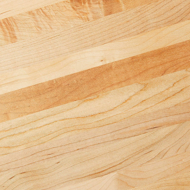 Maple Wood Round Cutting Board with Bun Feet, 12-Inch Diameter