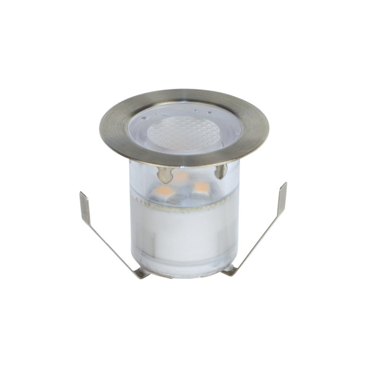 Portico Stainless Steel White Recessed Outdoor LED Puck Light