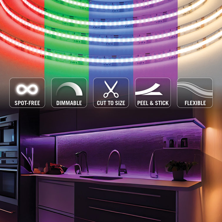 RibbonFlex Pro 16 ft RGB+W LED Tape Light