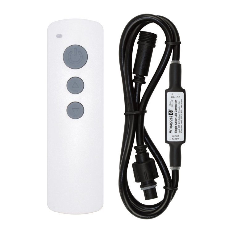 White Wireless Outdoor LED Light Controller with Remote