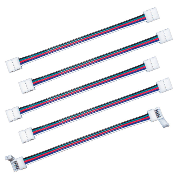 6-Inch RGB+W LED Strip Light Connectors, 5-Pack