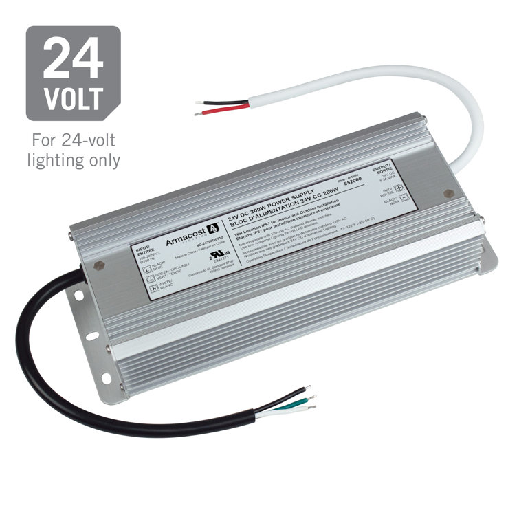 200W Silver Indoor/Outdoor LED Power Supply Transformer