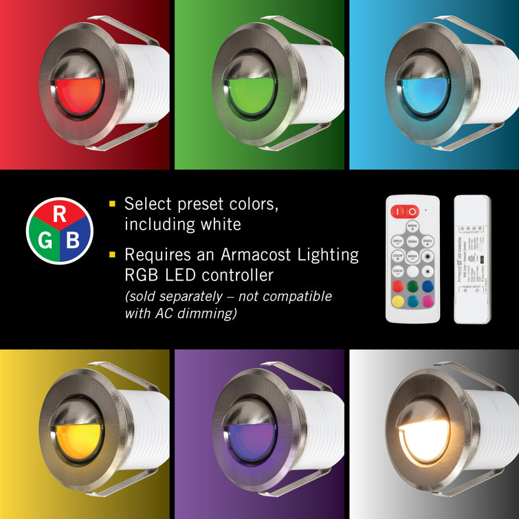 RGB Mini Recessed LED Light with Interchangeable Trims