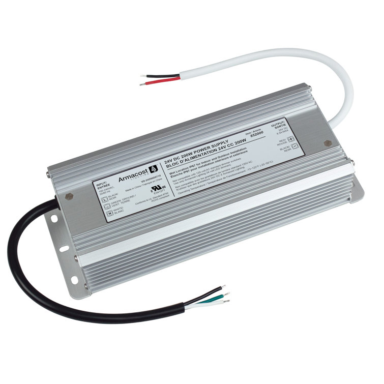 200W Silver Indoor/Outdoor LED Power Supply Transformer