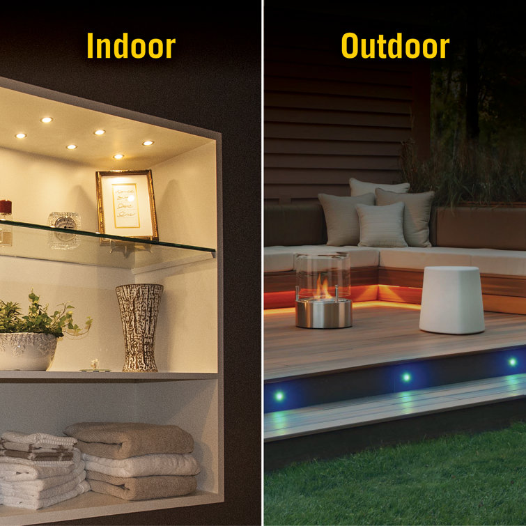 RGB Mini Recessed LED Light with Interchangeable Trims