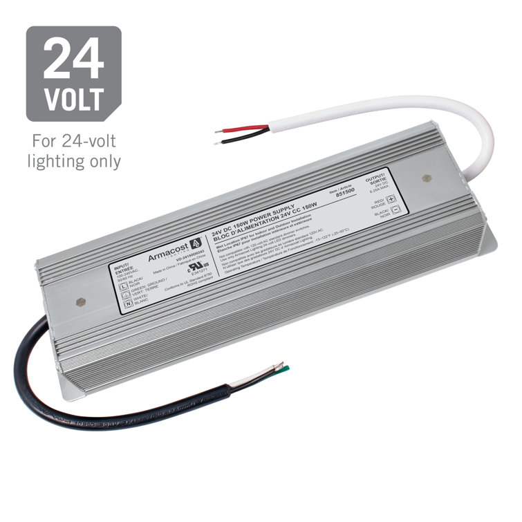 Silver 150W Indoor/Outdoor LED Power Supply