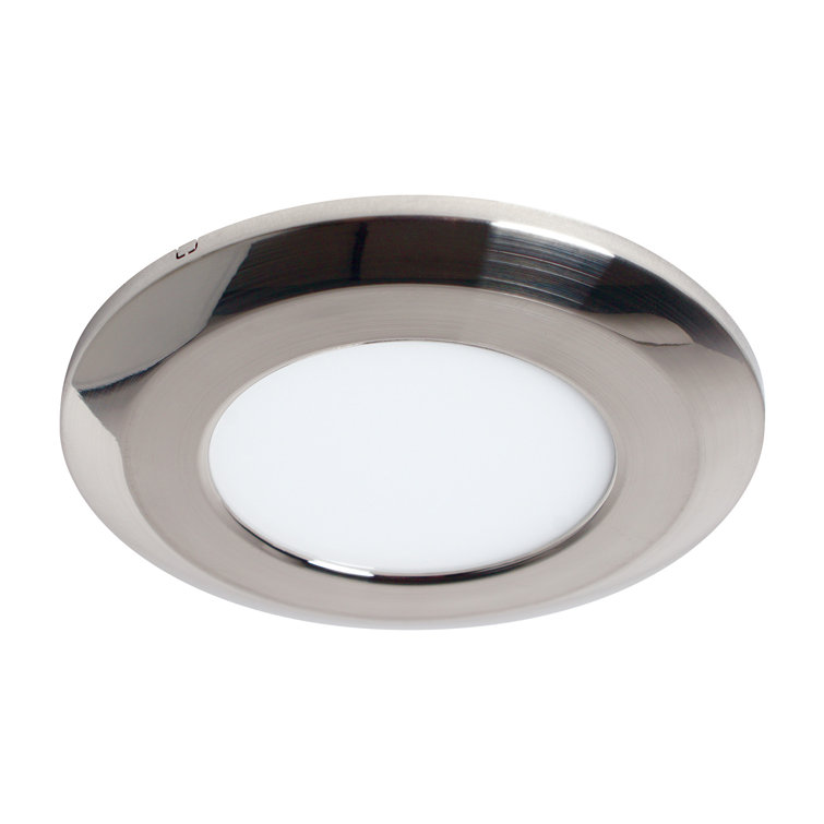 Silver Wafer Thin Under Cabinet LED Puck Light