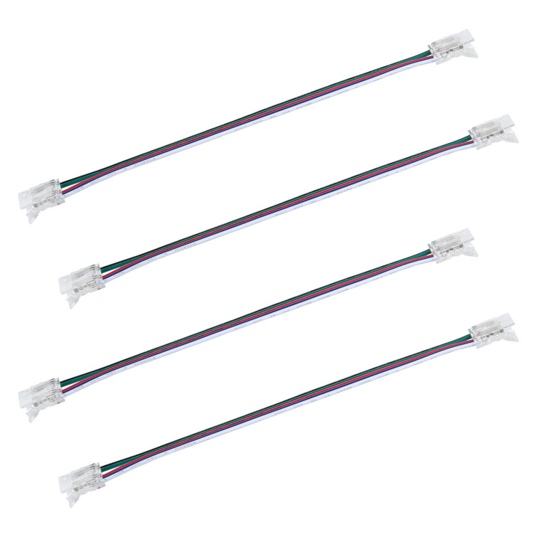 5 Pin RGB+W 6" Tape to Tape LED Strip Light Connectors, 4 Pack