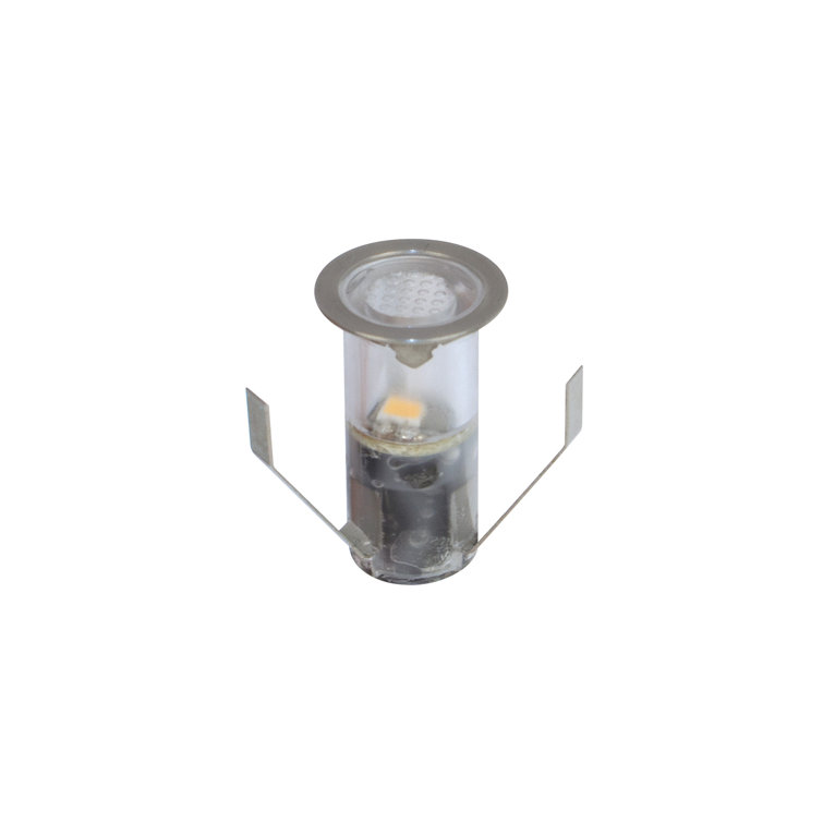 Portico White Stainless Steel Outdoor Recessed LED Light 5/8"