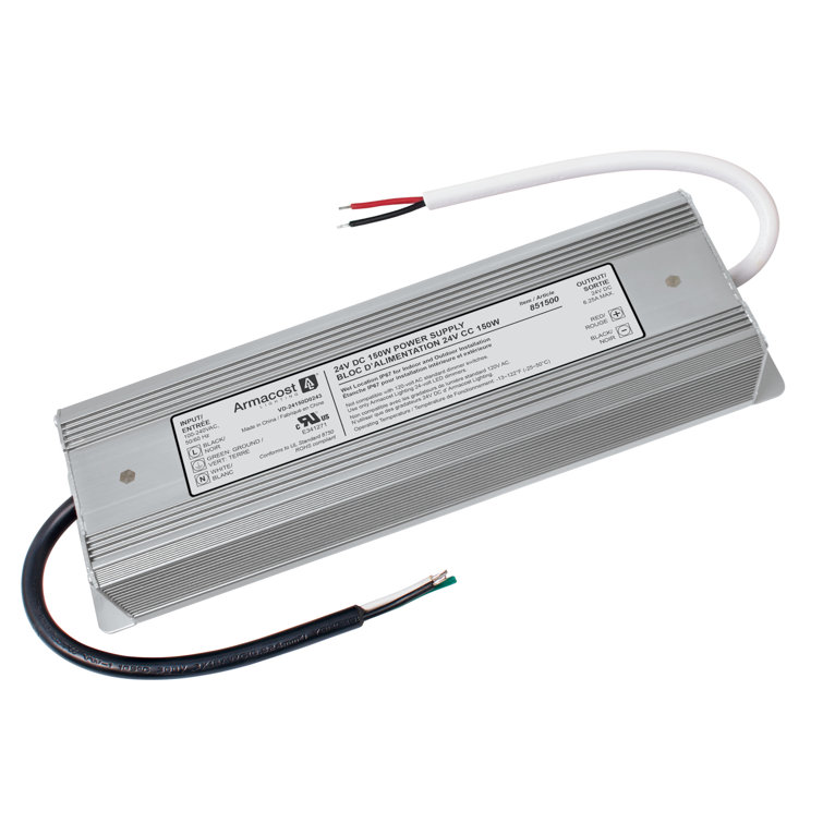 Silver 150W Indoor/Outdoor LED Power Supply