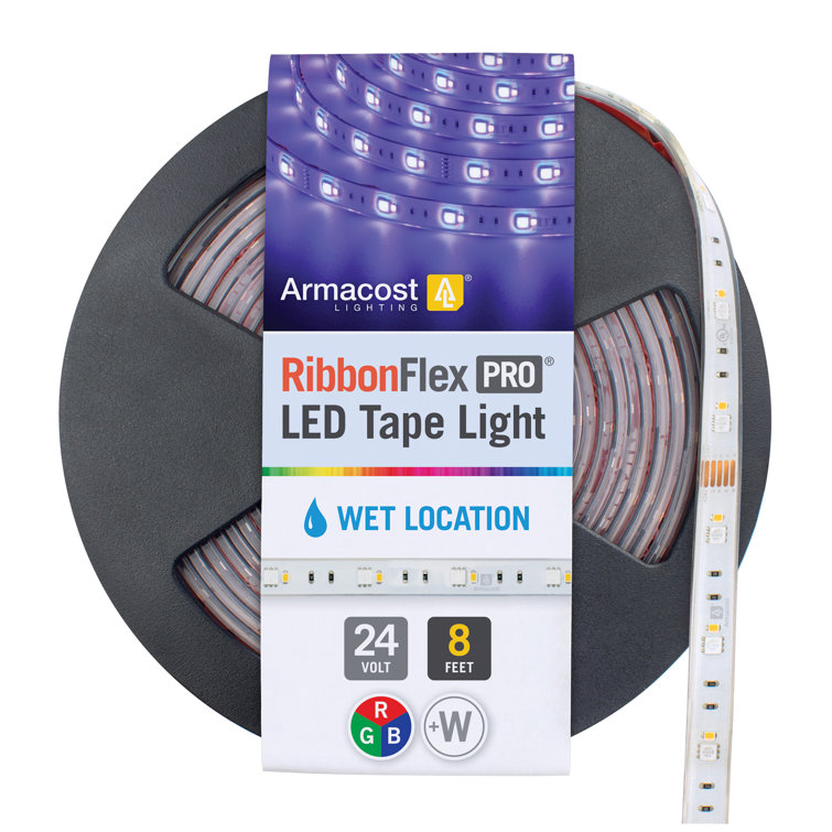 8.2 ft Multicolor Waterproof LED Tape Light for Outdoor Use
