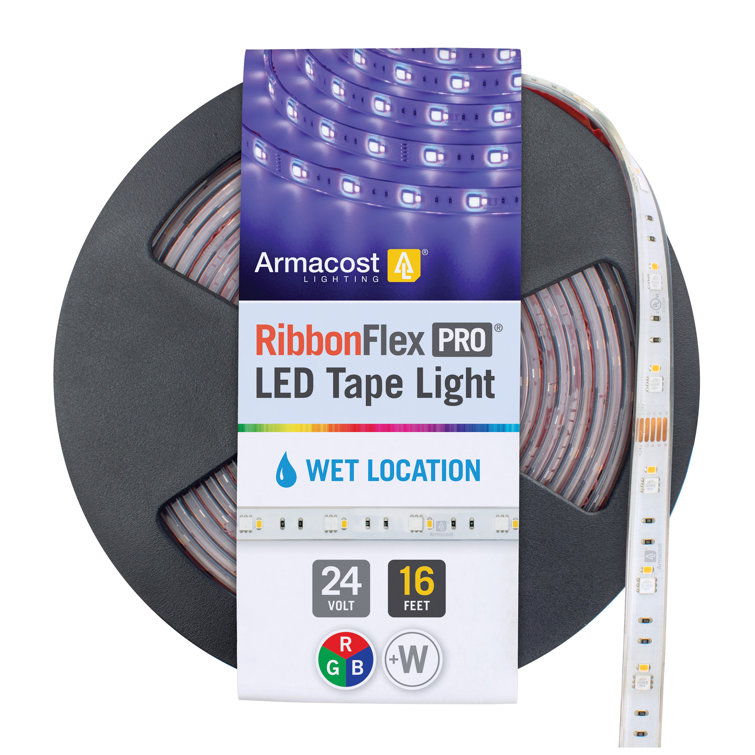 16.4 ft White Outdoor Waterproof LED Tape Light