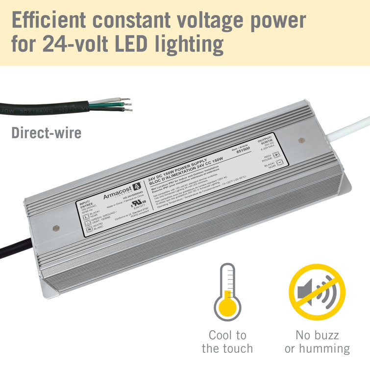 Silver 150W Indoor/Outdoor LED Power Supply