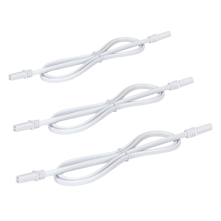 Ultra Slim White LED Linear Light Jumper Cable 3-Pack