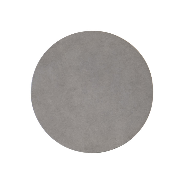Gray Faux Stone Contemporary Hourglass End Table