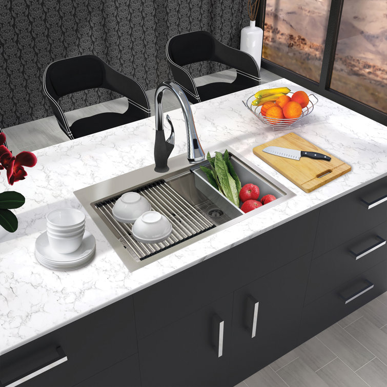 Transolid 30'' Stainless Steel Kitchen Workstation Sink with Accessories