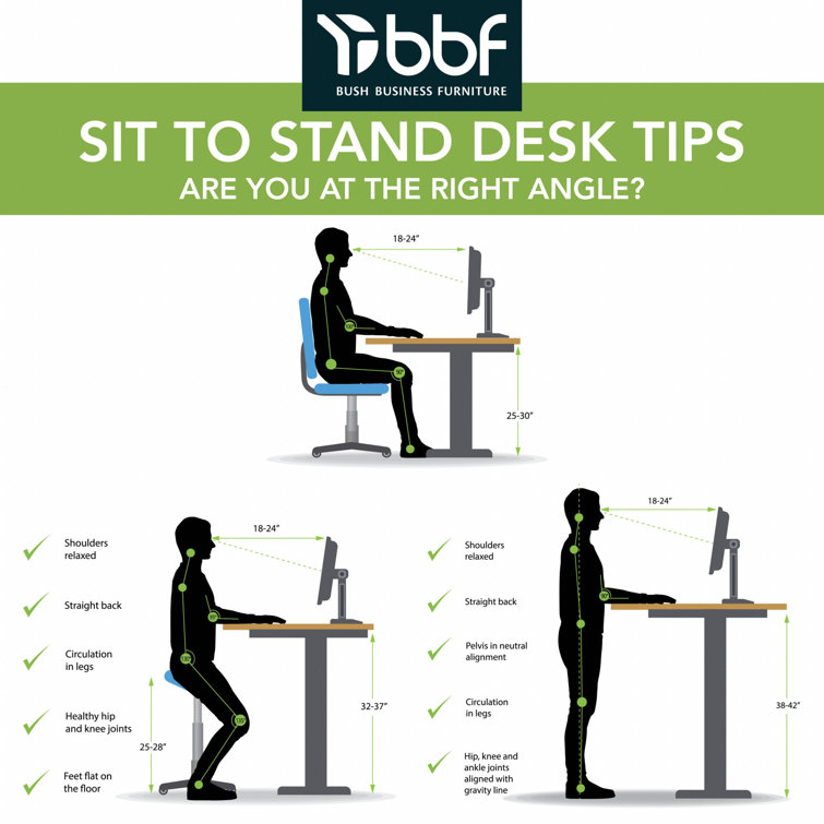 Elevate 72'' White/Black Electric Height Adjustable Standing Desk