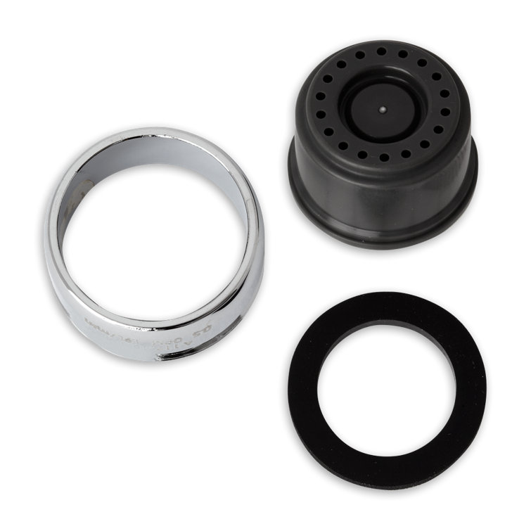 Chrome and Black 0.5 GPM Tub & Shower Aerator