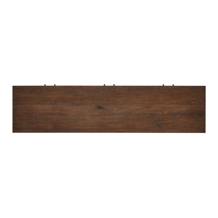 Sullivan Umber Oak Media Console with Cabinet
