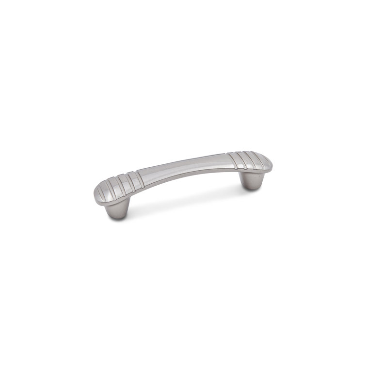 Satin Nickel Brushed Traditional Bar Pull with Mounting Hardware