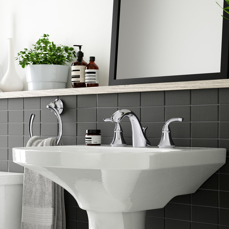 Cimarron White Vitreous China Pedestal Bathroom Sink