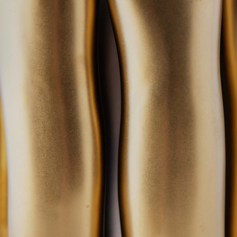 Matte Gold Ceramic Table Bud Vase