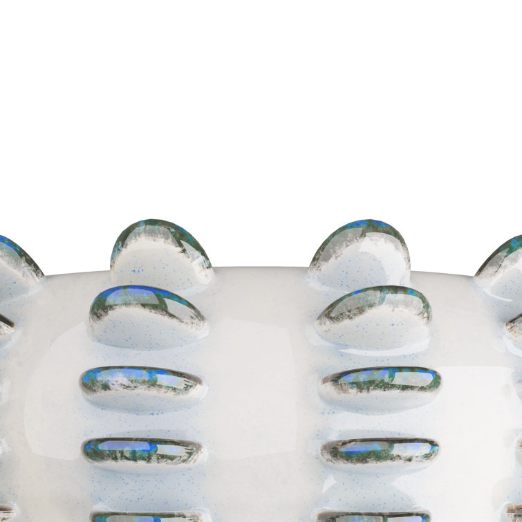 Reactive Blue Porcelain Decorative Table Vase