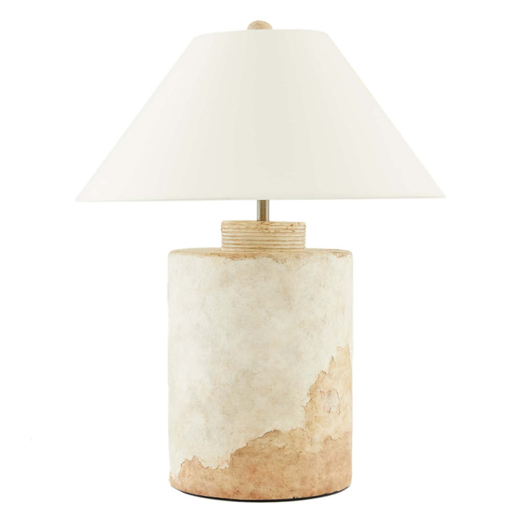 Tuscan Wash Terracotta Table Lamp with Ivory Shade
