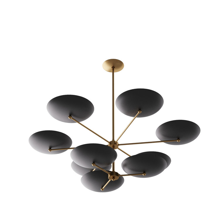 Griffith Bronze and Brass Two Tiered Outdoor Chandelier