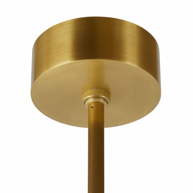 Antique Brass 21'' Botanical Stem Chandelier with Matte Swirl Glass