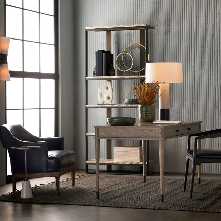 Gray Wood and Iron Industrial Bookshelf