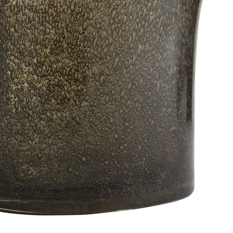 Set of 3 Multicolor Seeded Glass Accent Tables