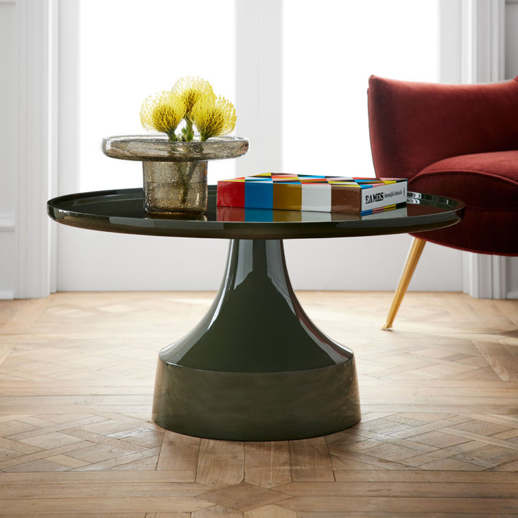 Set of 3 Multicolor Seeded Glass Accent Tables