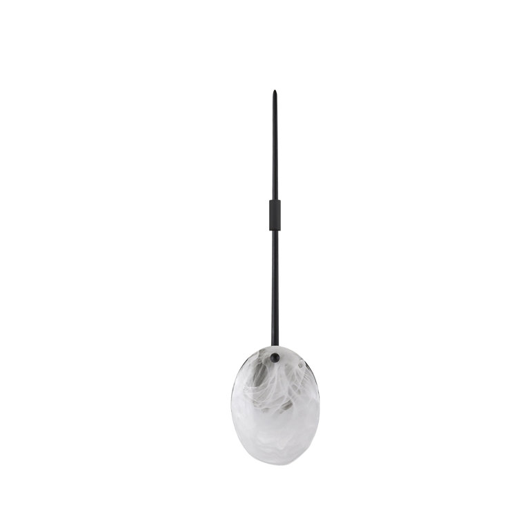 Elijah White Iron Direct Wired Wall Sconce