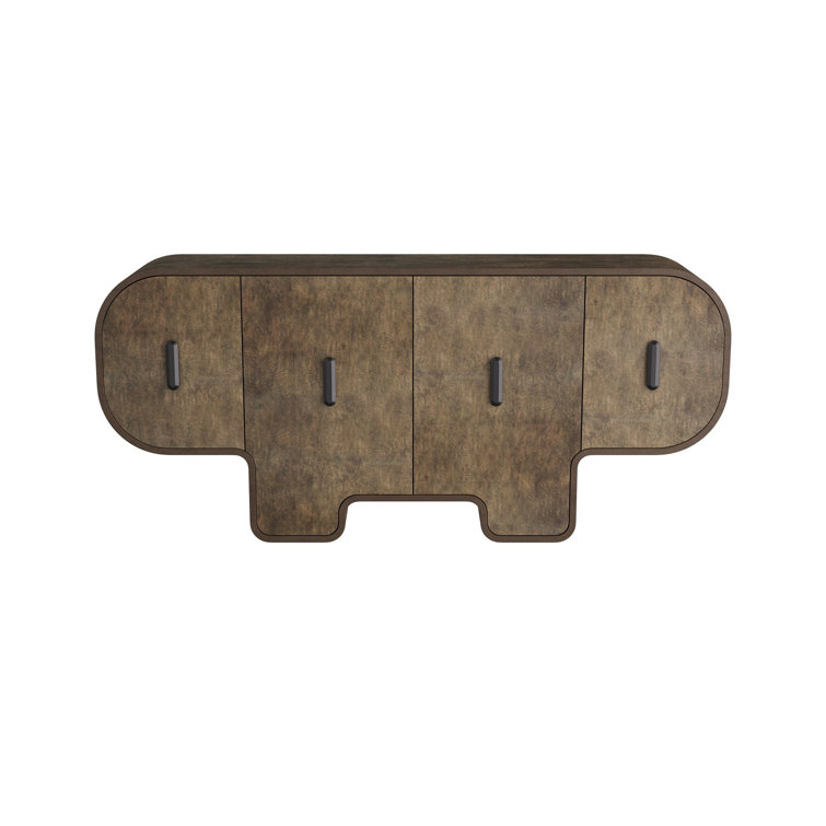 Bruno 72" Bronze Tortoise Burl Oak Credenza