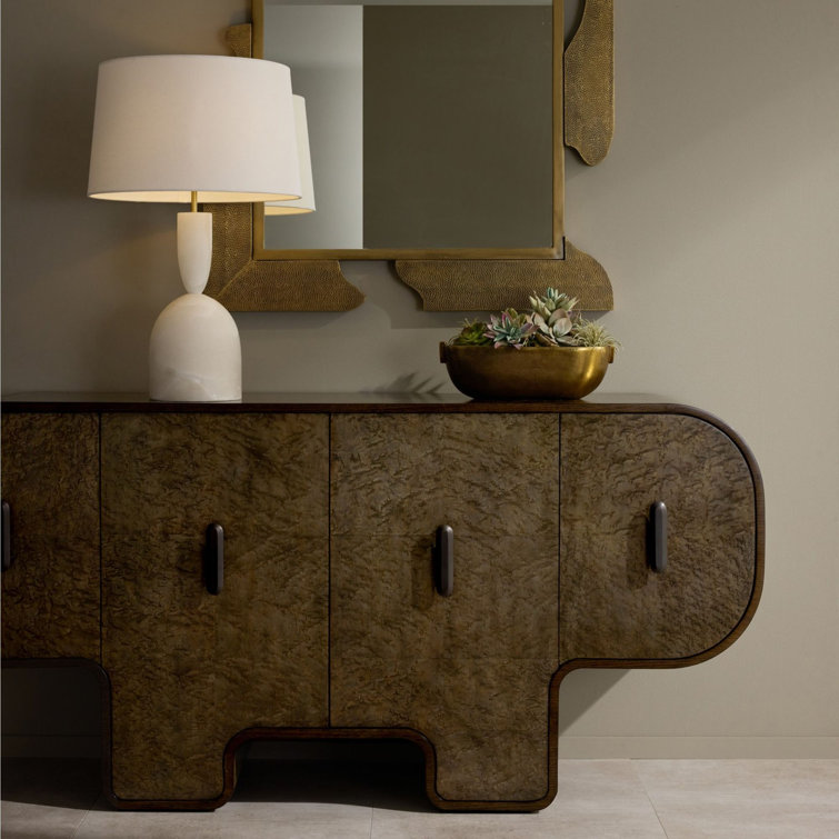 Bruno 72" Bronze Tortoise Burl Oak Credenza