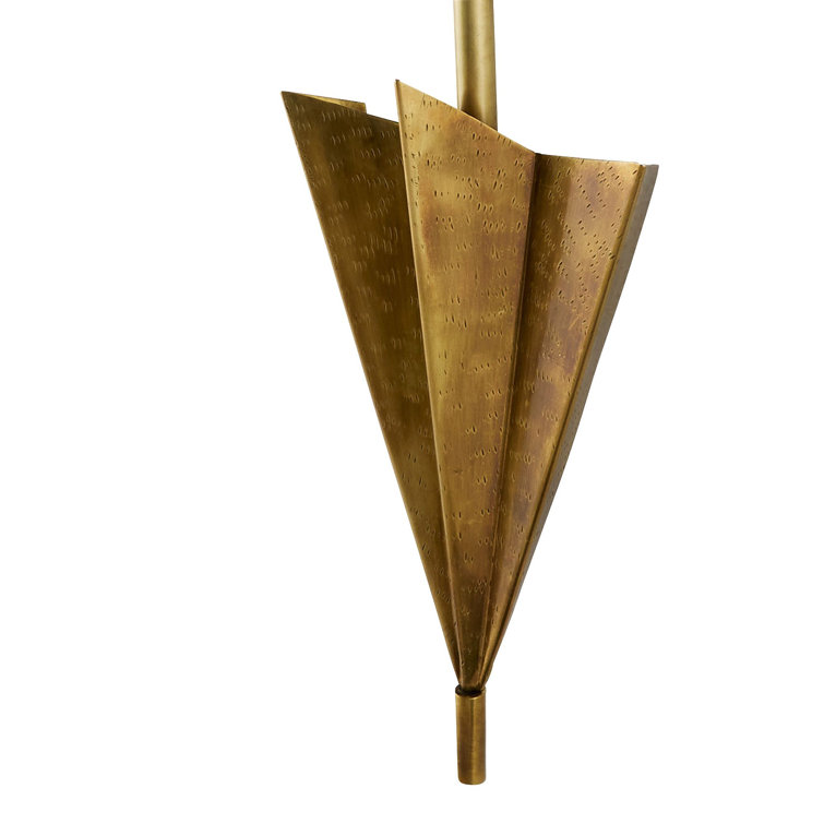 Antique Brass and Bronze Double Arrow Wall Sconce