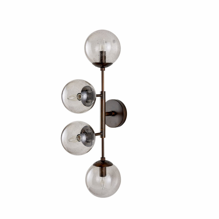 Christelle Black and Bronze Articulated Arm Sconce