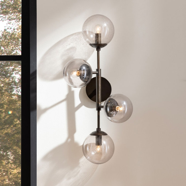 Christelle Black and Bronze Articulated Arm Sconce
