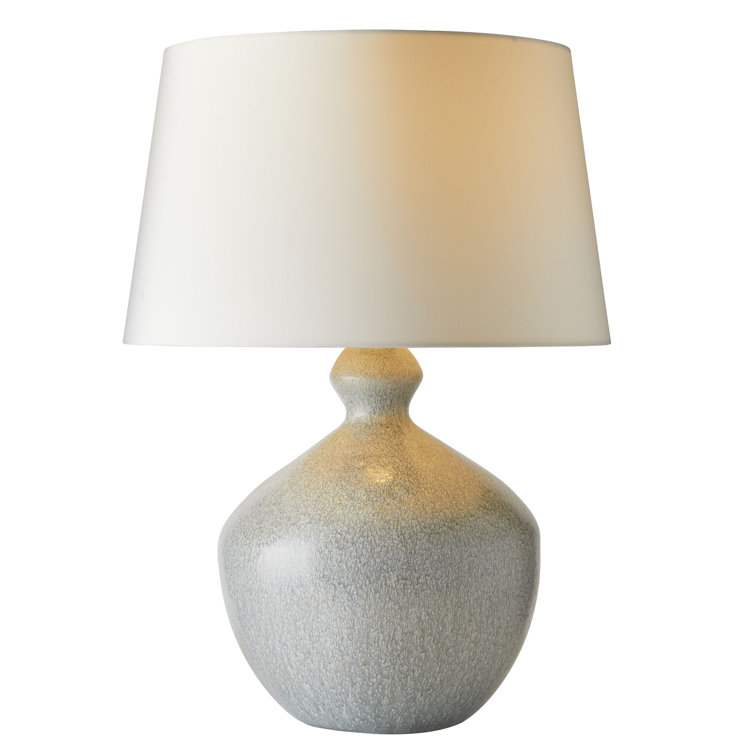 Icy Morn Ceramic Table Lamp with Off-White Shade