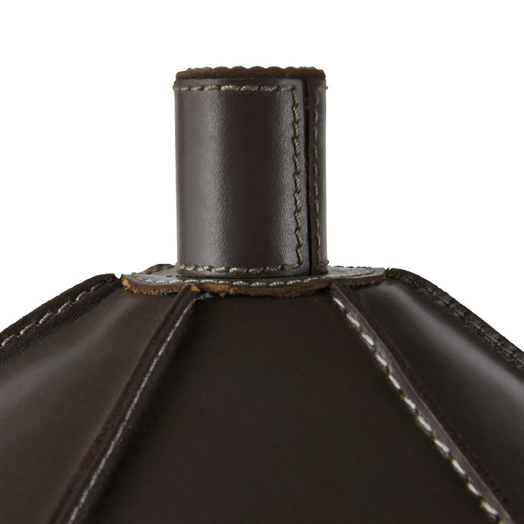 Graphite and Antique Brass Two Light Table Lamp
