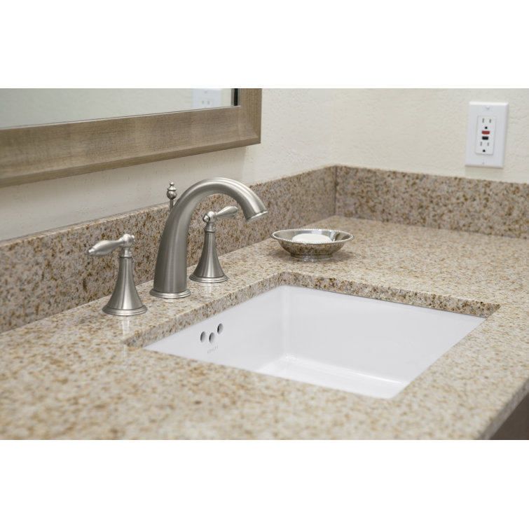 Kathryn Modern Retro White Porcelain Rectangular Undermount Sink