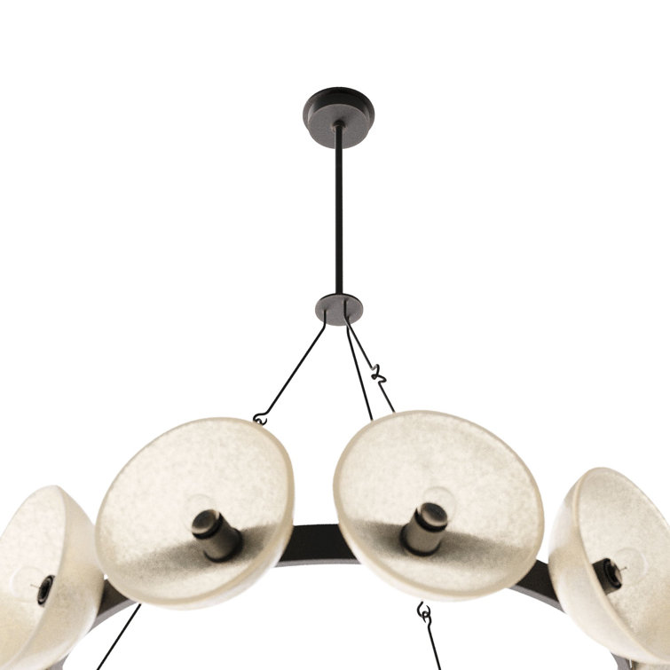 Apollo English Bronze and Glass Orb Chandelier