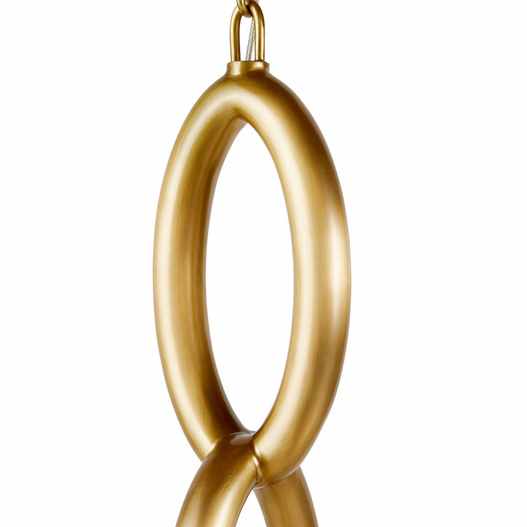 Antique Brass Mini Pendant with Smoke Crystal LED