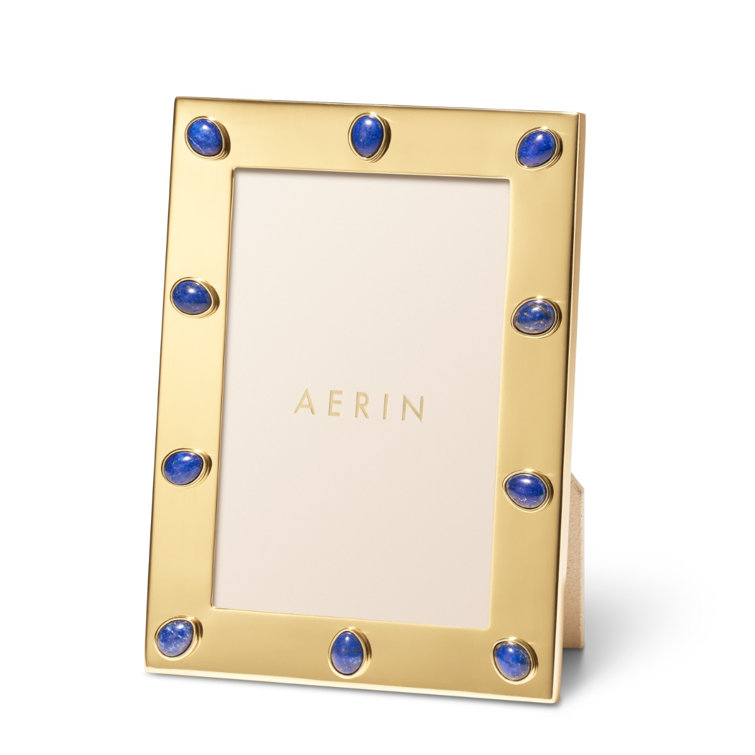Classic Gold Metal Tabletop Picture Frame with Glass Protector