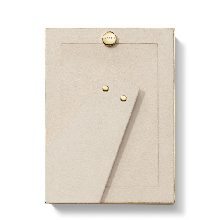 Classic Gold Metal Tabletop Picture Frame with Glass Protector