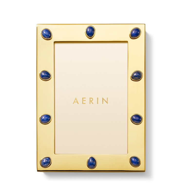 Classic Gold Metal Tabletop Picture Frame with Glass Protector