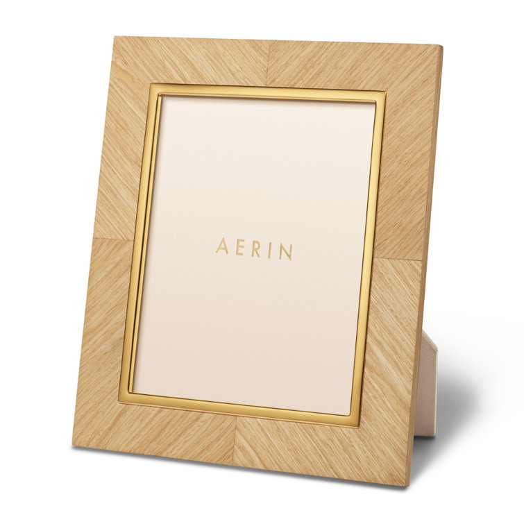 Light Oak and Brass 8" x 10" Picture Frame