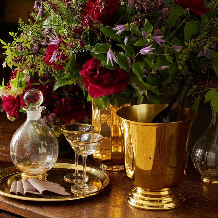 Vita Large Gold Stainless Steel Ice Bucket