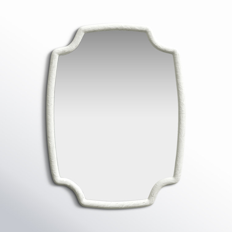 Selene Rustic White Rectangular Bathroom Wall Mirror